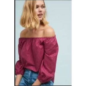 Mauve Maiden Off the Shoulder Blouse Sz  M